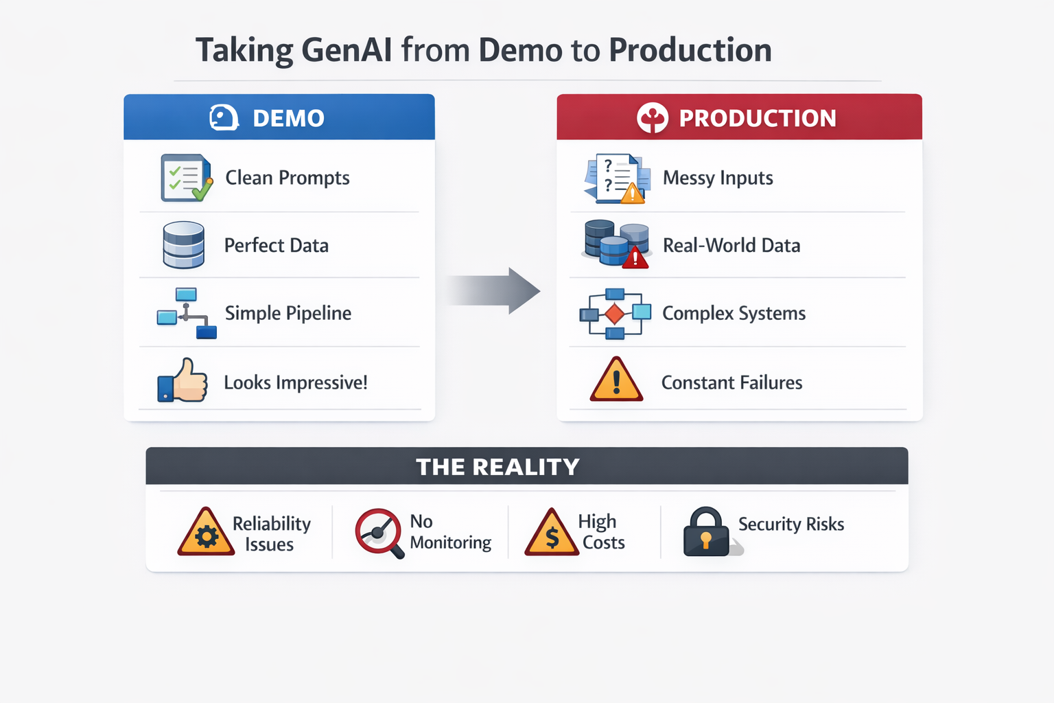 What breaks when GenAI moves from demo to production
